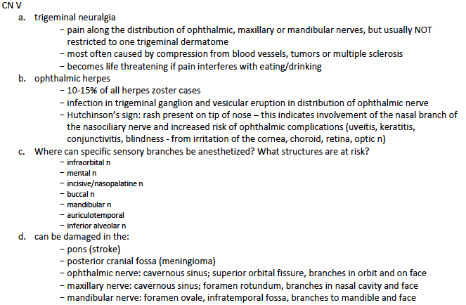 Extra Branchial Efferents (BE or SVE): motor; ONLY to skeletal muscle ...