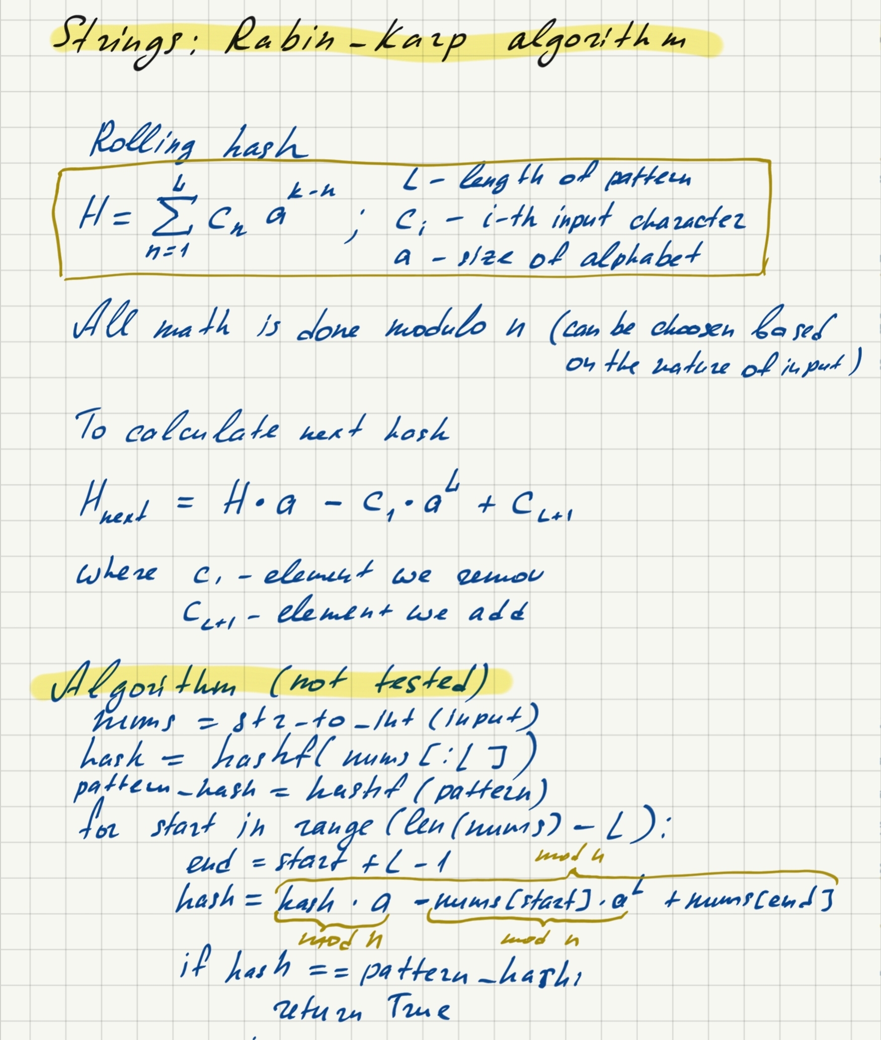 Robin Karl Algorithm Example Back